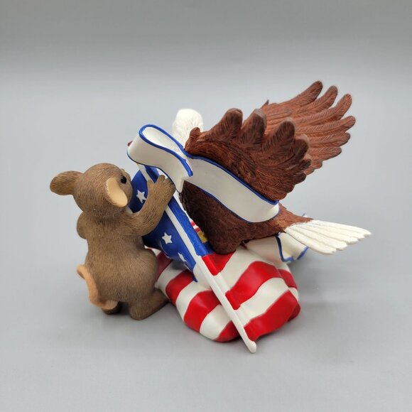 Charming Tails FREEDOM Patriotic American Figurine 89/371 - Picture 6 of 11